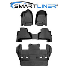 SMARTLINER Custom Fit Floor Mats 3 Row Liner Black 2015-2020 Cadillac Escalade picture