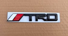 5” TRD Style Emblem Black Red White Metal Badge for Tacoma 4Runner Tundra picture