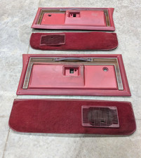 81-93 Dodge Ram Ramcharger D100 Left LH Right RH Door Panel Set Red OEM picture
