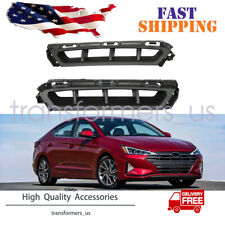 Fits 2019-2020 Hyundai Elantra Front Left & Right Bumper Air Curtain Grille Pair picture
