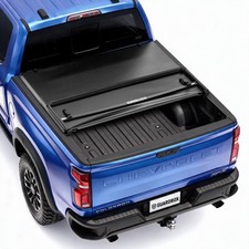 6.1ft Soft Tri Fold Tonneau Cover for 04-12 Colorado/Canyon, No Drill, Durable picture