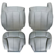 For 1999 2000 2001 2002 Chevy Silverado Tahoe Suburban Leather Seat Covers Gray picture