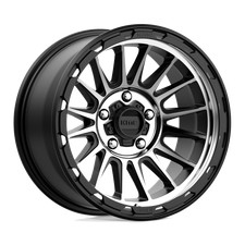 17x9 KMC KM542 IMPACT Satin Black Machined Wheel 5x5 (-12mm) picture