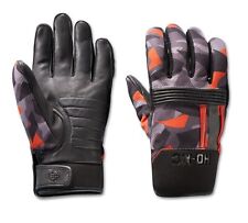 Harley-Davidson Men's Centerline Mixed Media Gloves, Orange - 97200-23VM picture