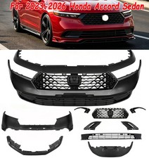 Fits 2023 2024 2025 Honda Accord Sedan Front Bumper Upper Lower Grille Cover Set picture