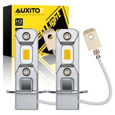 Mini Size H3 LED Fog Light Bulb Conversion Kit Super Bright YELLOW DRL 3000K USA picture