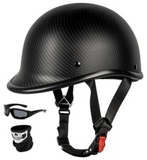 Yesmotor Vintage Motorcycle Half Helmet, Large - Lightweight Low Profile Open picture