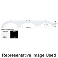 Icon 01931 RV Trailer Triple Axle Fender Skirt Polar White For Heartland NEW picture