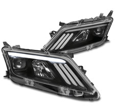 For 10-12 Ford Fusion LED Sequential Signal Projector Headlights Headlamp Black picture