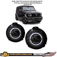 G63 AMG Black Headlights HID Xenon G-Wagon New 2020+ style G500 G550 FITS 07-18 picture