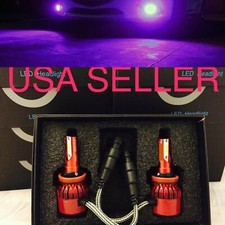 SUPER PURPLE H11 LED REPLACEMENT HEADLIGHT FOG LIGHT BULBS KIT 15000k xentec 15K picture