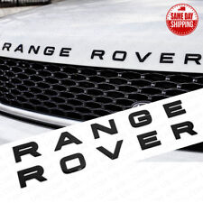 For Range Rover Front Hood Logo OEM Emblem Letters Badge Sport Gloss Black SVR picture