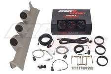MaxTow Black/Green Boost/EGT/Trans Temp Gauges & Gray Pod Fits 08-10 Super Duty picture