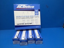(QTY 4) ACDelco 41-987 12679799 Double Platinum Spark Plug Fits 2000-05 Deville picture