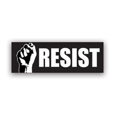 Resist Sticker Decal - Weatherproof - raised fist rise and resist picture