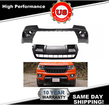 NEW For 15-2020 Chevrolet Colorado Front Upper Bumper Cover + Primed Skid Plate picture