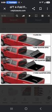 5FT TRI-Fold Truck Bed Tonneau Cover For 2016-2026 Toyota Tacoma SR5 TRD W/ LED picture