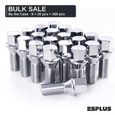 160 Pcs Chrome M12x1.25 17mm Hex Cone Seat Lug Bolts Bulk 8 Boxes x 20 for Jeep picture