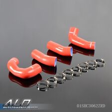 Fit For Porsche 911 997  Silicone Turbo Radiator Boost Hose Clamps Kit Red  picture