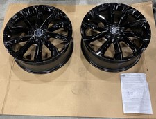 LOT OF 2 MSW Type 42 Wheels Gloss Black 19x8  45 picture