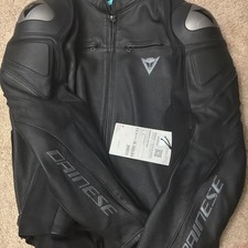 Dainese Leather Motorcycle Jacket Men's 60 picture