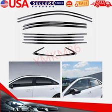 10X Car Window Trim Strip Stainless Cover Trims For 2015-2020 Audi A3 S3 Sedan picture