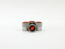 Genuine Audi Valve Stem Caps - Red Audi Sport Logo ZAW-071-801-M picture