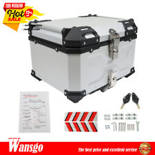 Aluminum 55L Motorcycle Top Case Trunk Scooter Luggage Storage Tour Tail Box picture