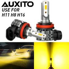 AUXITO 2X Yellow LED Bulb Kit H11 H8 H9 3000K Fog Light Bulbs Noiseless Fanless picture