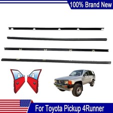 For 1984-89 Toyota Pickup 4Runner Inner Outer Weatherstrip Rubber Door Belt Seal picture