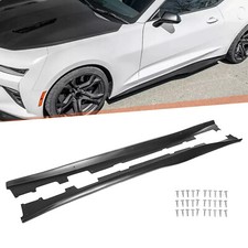 ZL1 Style Side Skirts Extension Rocker Panels For Chevy Camaro RS SS LT LS 16-23 picture