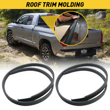 For 2007-2020 Tundra Double Cab 2X Left & Right Roof Drip Trim Molding Black picture