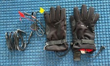Gerbing G12 Heated Motorcycle Gloves Large L 12V w/ Battery Harness Cables picture