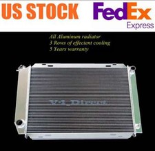 R055 3 Row Aluminum Radiator For 1979-1993 Ford Mustang Foxbody 5.0L 2.3L MT picture