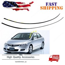 Fit 2006-2011 HONDA CIVIC Molding L&R Drip Side Set 73168-SNA-013 73158-SNA-013 picture
