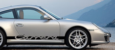 Custom Side Classic Carrera Stripe Decal Set For 911 2005-2011 997 Porsche picture