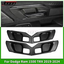 Carbon Fiber Inner Door Handle Cover Trim For Dodge Ram 1500 TRX Rebel 2019-2024 picture