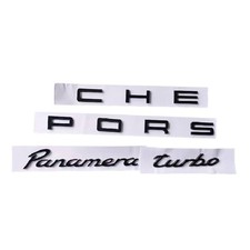 For Panamera Turbo 3PCS Set Rear plastic sticker Emblems Ornaments before picture