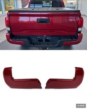 Set Barcelona Red Rear Bumper End Cap for 2016-2023 Toyota Tacoma ABS Plastic picture