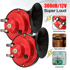 2PC 12V 300DB Super Loud Train Air Horn Waterproof Motorcycle Car Truck SUV Boat picture