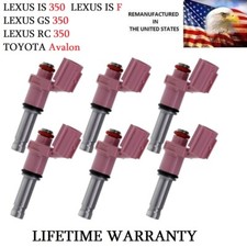 GENIUNE Denso Fuel Injectors Set Of 6 For 2006-2018 Lexus IS300 IS350 3.5L V6  picture