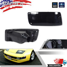 2x Smoke Front Bumper Turn Signal Lights Housings Kit for 90-96 Nissan 300ZX Z32 picture