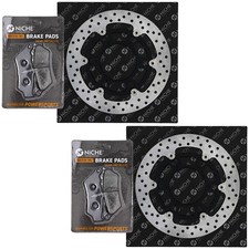 NICHE Front Brake Rotor Pad Kit for BMW 34112345445 34117713131 Semi Metallic picture