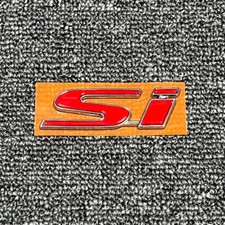 1Pcs Red Si Emblem For honda civic si 2Dr 4Dr Trunk Rear Badge Sticker / picture