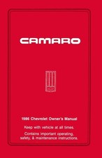1986 Chevrolet Camaro Owner's Manual picture