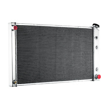 3 Rows Radiator+CNC Cap 1989-1991 for CHEVY/GMC R/V 2500 3500 7.4L 454Cu GAS picture