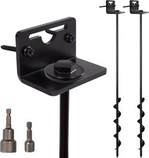 VASGOR 24” Mobile Home Anchors - Ground Anchor Screw in 24 - 2pcs (Black)  picture