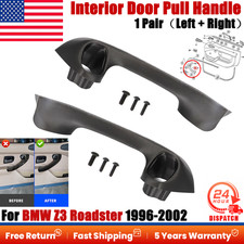 For BMW Z3 Roadster 1996-02 Interior Door Pull Handle Left + Right Black 1 Pair picture
