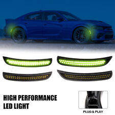 LED Side Marker Lights Front Rear For 2015-2023 Dodge Charger GT SXT Smoked Lens picture