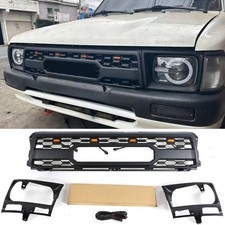 Black Grille Fit For Toyota Hilux Pickup 1989-1991 2WD Front Grill W/lamp frame picture